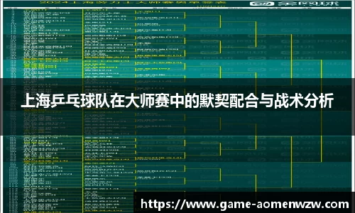 上海乒乓球队在大师赛中的默契配合与战术分析